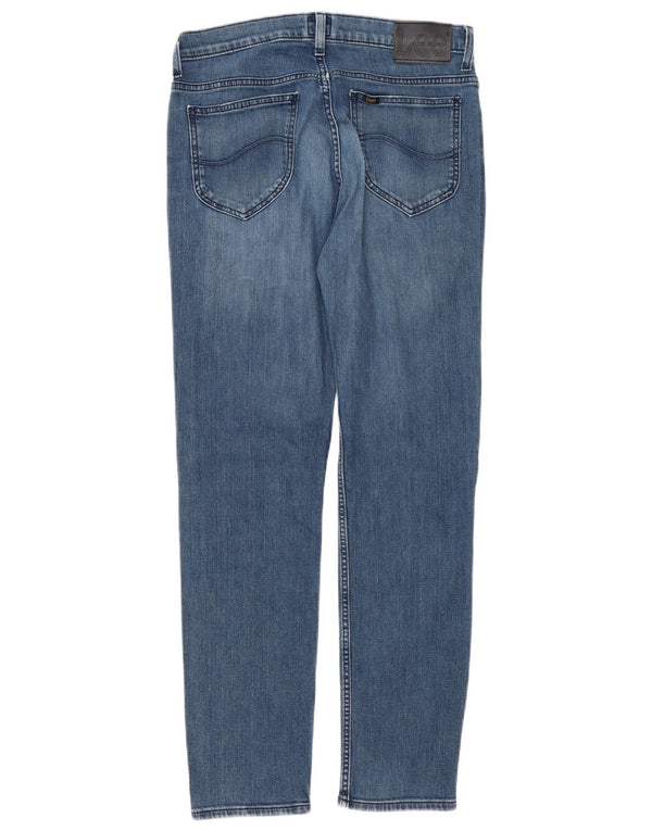 Lee Herre Rider Slim Jeans W32 L32 Blå Bomuld