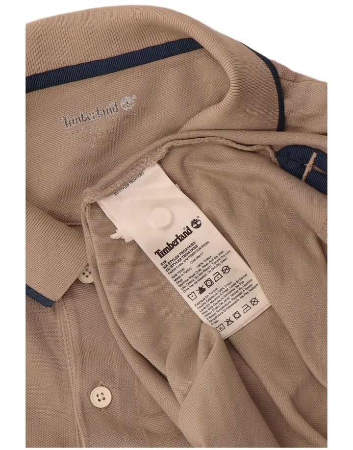 Timberland Polo Shirt til mænd XL Beige Bomuld