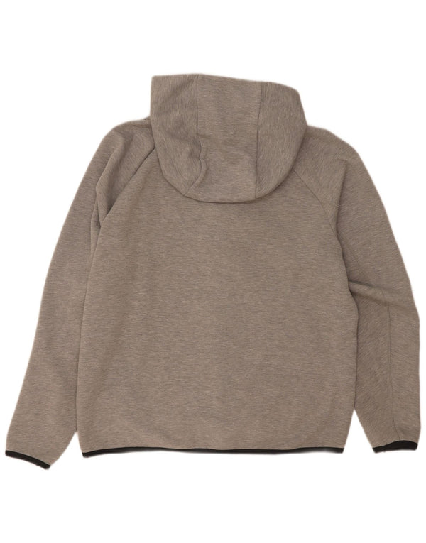 Nike hættetrøje med lynlås til mænd Medium Grey Flecked Bomuld