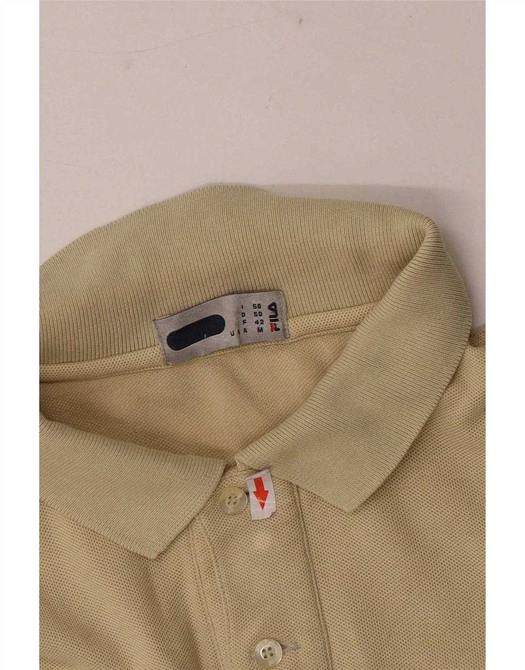 Fila Polo Shirt til mænd IT 50 Medium Beige Bomuld