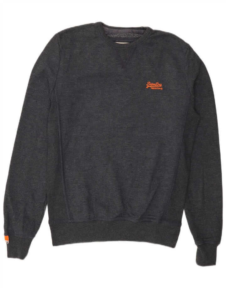 SUPERDRY Sweatshirt til mænd Medium Navyblå Bomuld