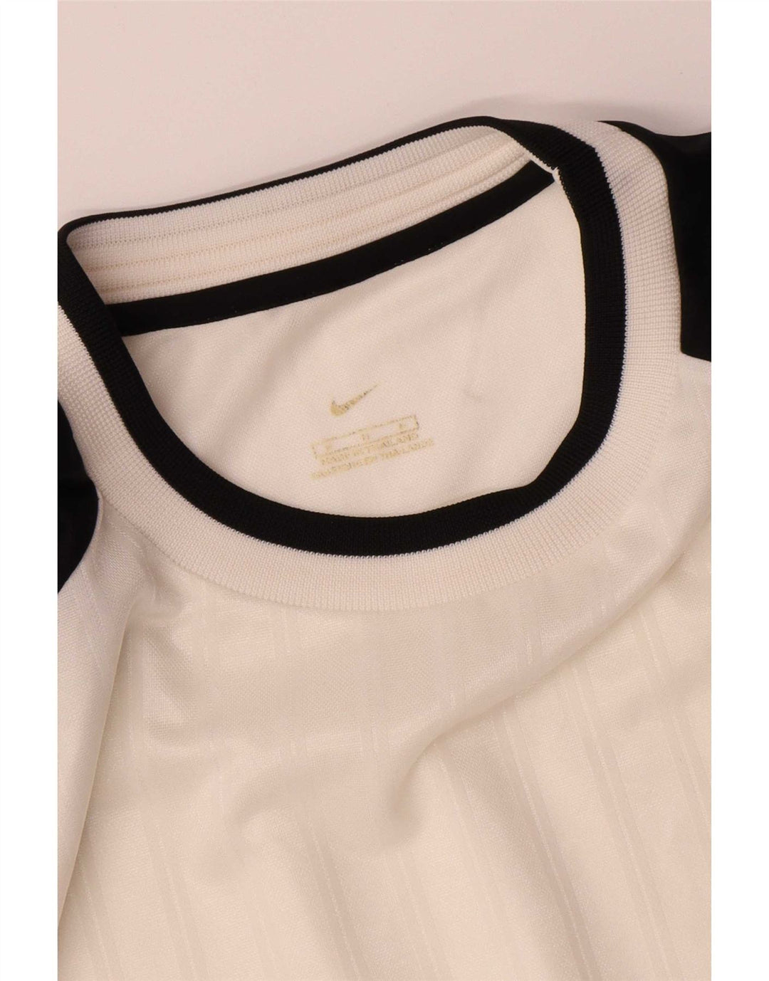 Nike T-shirt top til mænd, medium hvid Colourblock Polyester