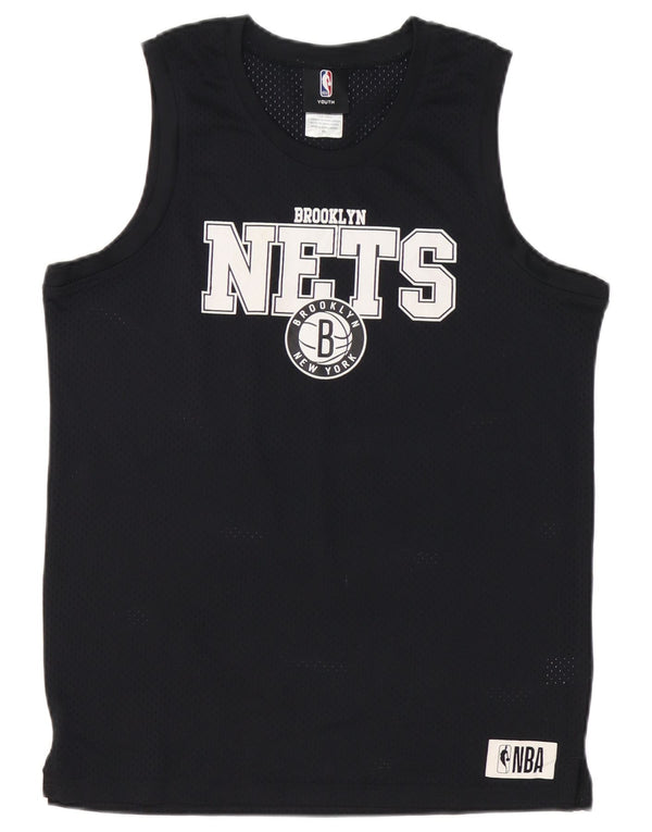 NBA Boys Brooklyn Nets Grafisk Vest Top 15-16 År Sort Polyester