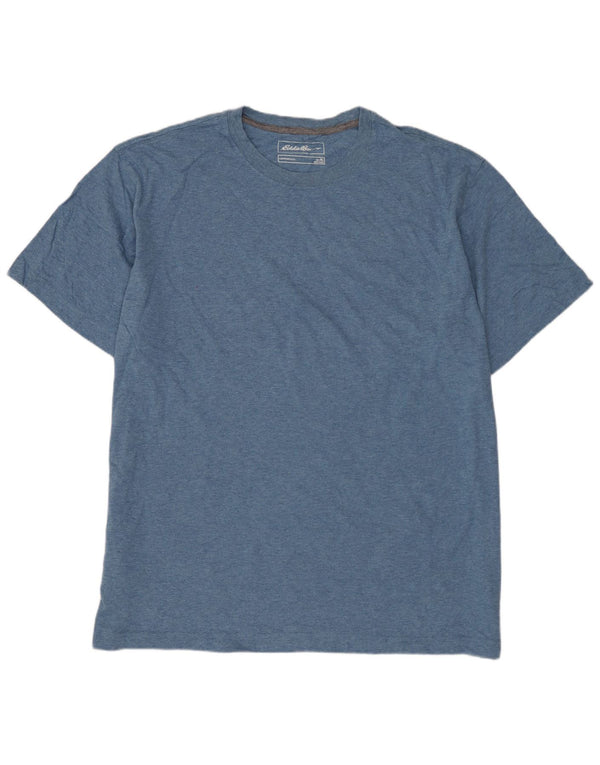 EDDIE BAUER Herre T-Shirt Top XL Blå Bomuld