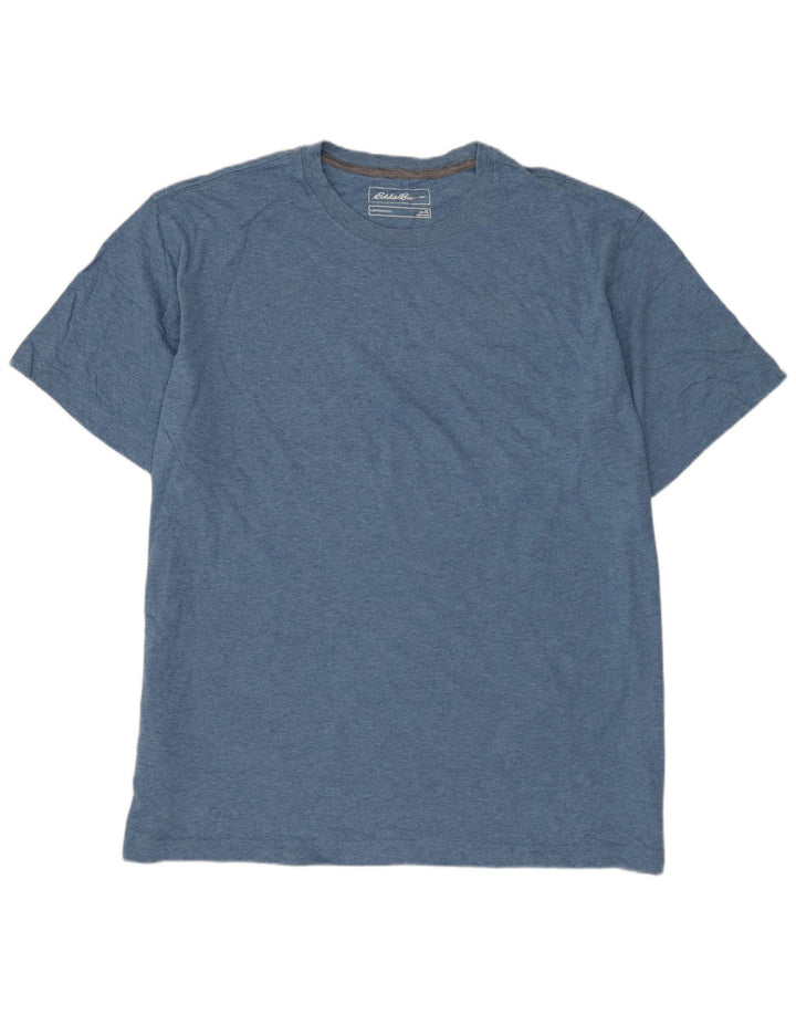 EDDIE BAUER Herre T-Shirt Top XL Blå Bomuld