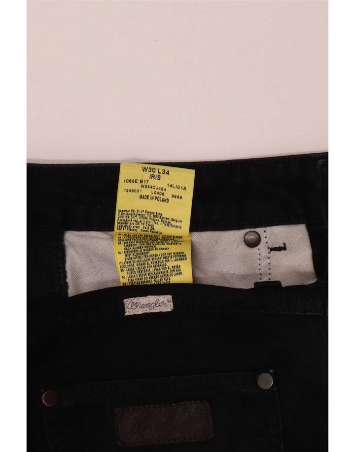 Wrangler Dame Iris Straight Jeans W30 L30 Sort Bomuld