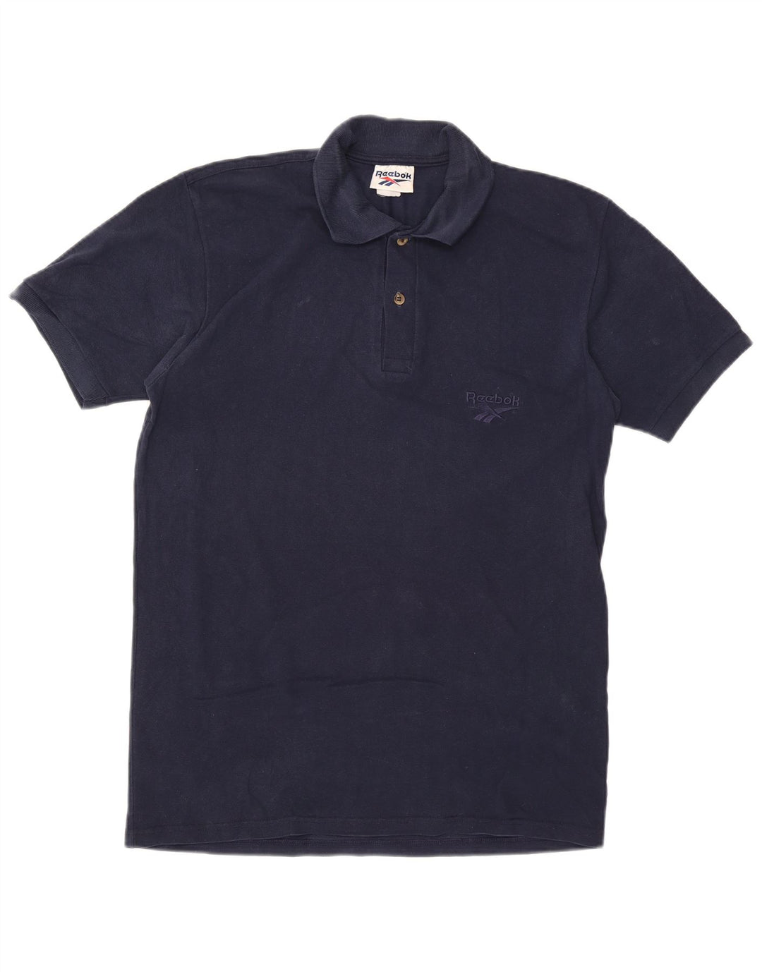 REEBOK Herre Polo Shirt Large Navy Blue