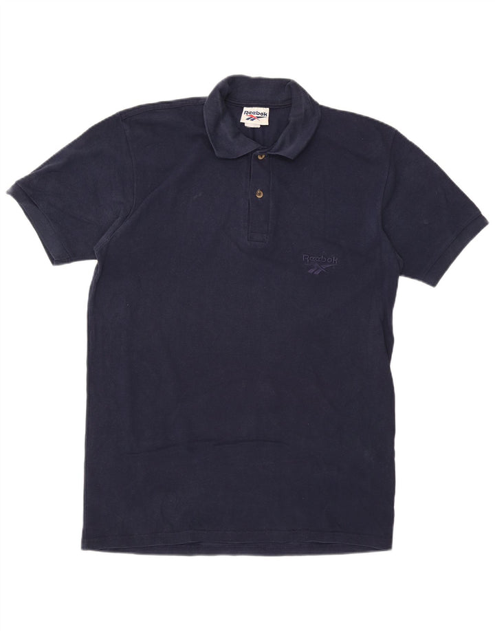 REEBOK Herre Polo Shirt Large Navy Blue