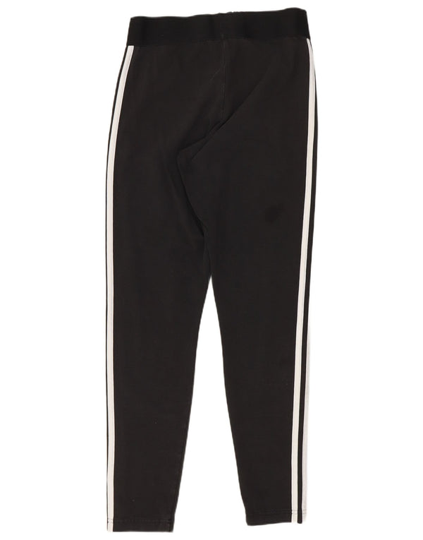 Adidas Dame Leggings UK 12/14 Medium Sort Bomuld