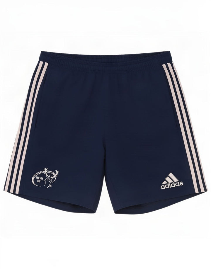 Adidas Herre Munster Rugby Sports Shorts Large Navy Blue Polyester