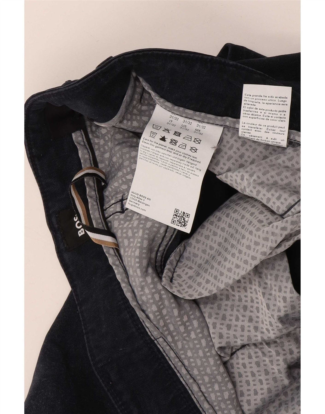 Hugo Boss Herre Slim Jeans W31 L32 Marineblå Lyocell