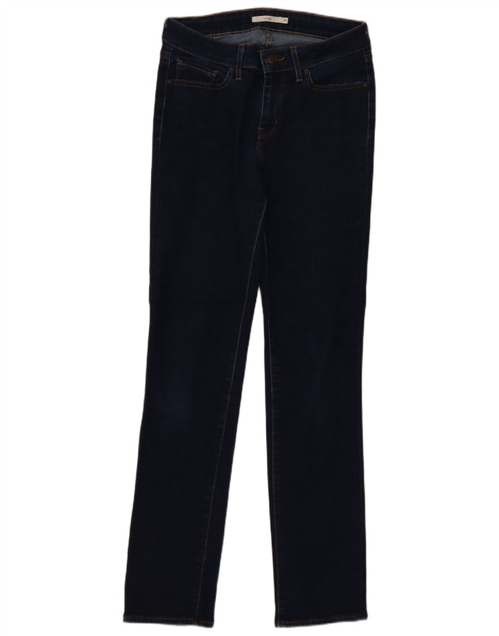 LEVI'S Dame 712 Slim Jeans W29 L31 Marineblå Bomuld