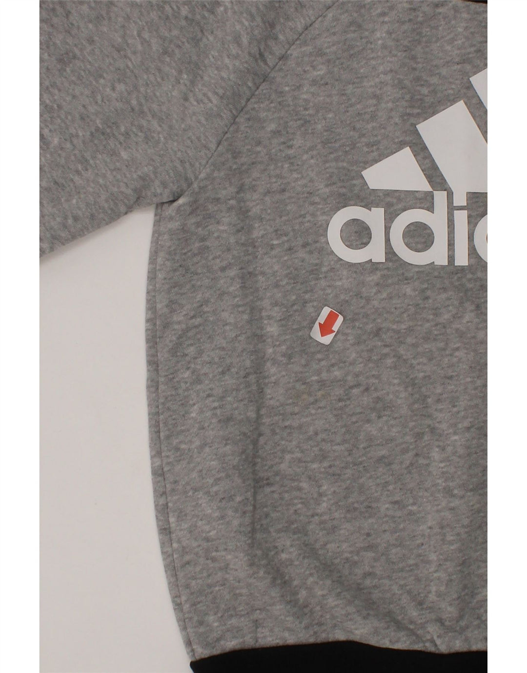 ADIDAS Boys Graphic Sweatshirt Jumper 5-6 Years Grey Cotton Vintage Adidas and Second-Hand Adidas from Messina Hembry 