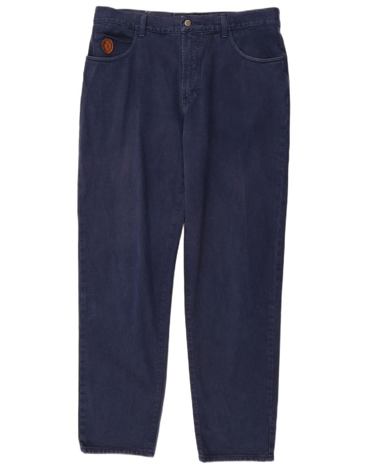 TRUSSARDI Mens Ittierre Straight Jeans W40 L34 Navy Blue Cotton
