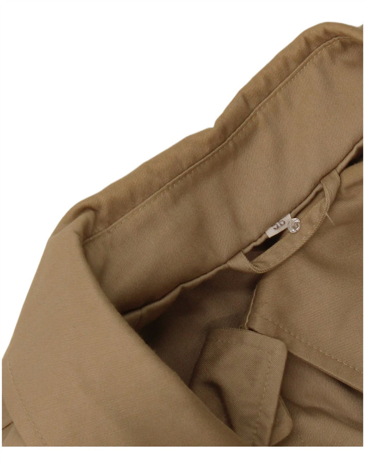 Vintage Herre Overfrakke IT 56 3XL Beige Polyester