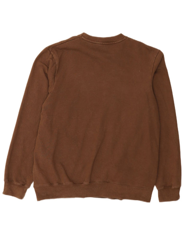 Nike grafisk sweatshirt til mænd UK 39/41 medium brun bomuld