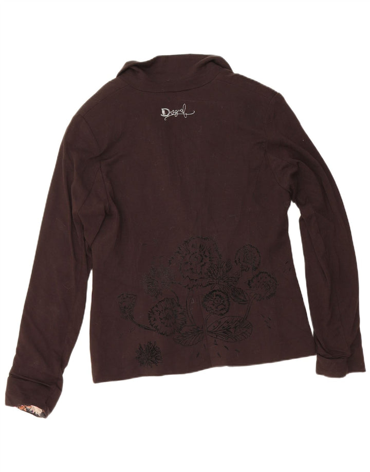 Desigual Dame 1-knaps blazerjakke EU 40 Medium Black Floral