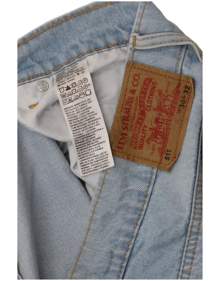 Levi's Herre 511 Slim Jeans W36 L27 Blå Bomuld