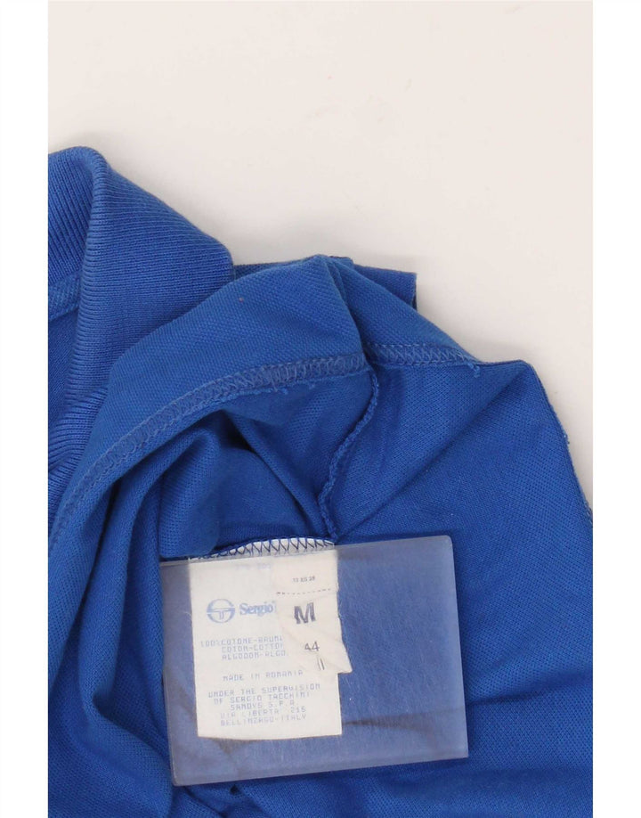 Sergio Tacchini Dame ærmeløs poloshirt IT 44 Medium Blue Cotton