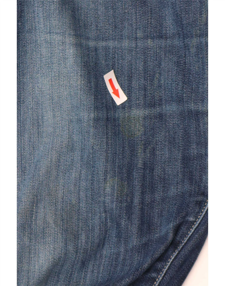 Levi's Herre 504 lige jeans W34 L36 blå bomuld