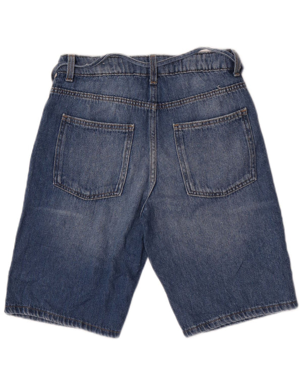 Zara Girls Denim Shorts 13-14 år W26 Blå Bomuld