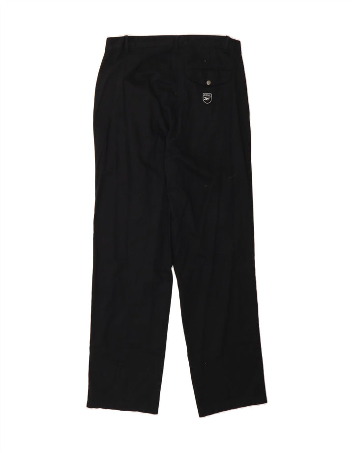REEBOK Womens Pegged Chino Trousers Large W32 L32 Black Cotton Vintage Reebok and Second-Hand Reebok from Messina Hembry 