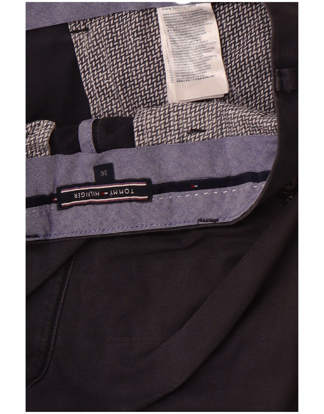 TOMMY HILFIGER Chino-shorts til mænd W36 Stor marineblå bomuld