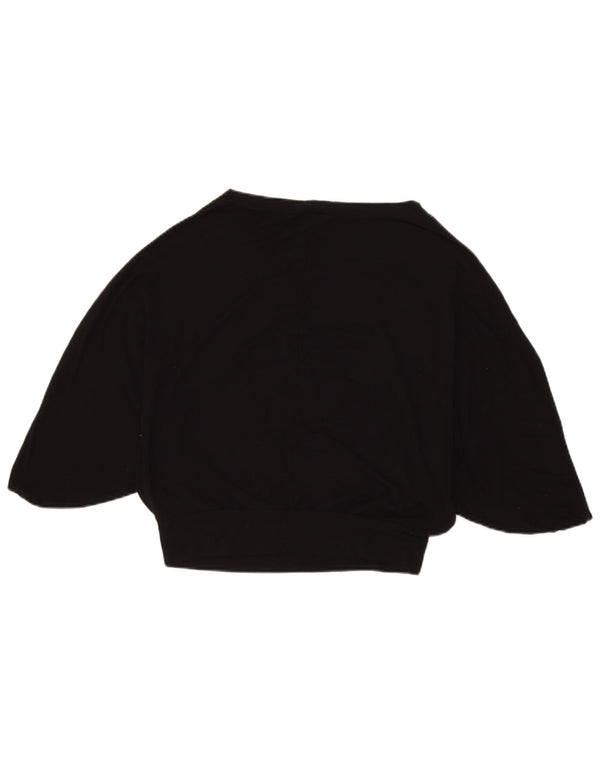 Liu Jo Dame Batwing Grafisk Top 3/4 ærme IT 40 Small Black Viscose