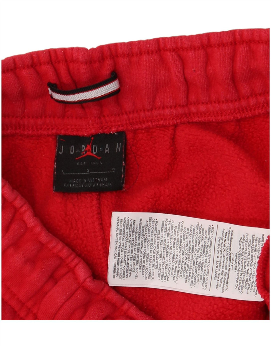 Jordan Sportsshorts til mænd store røde bomuld