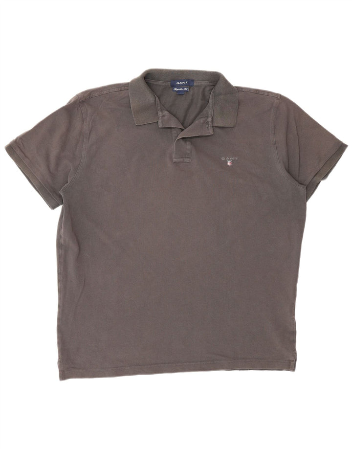 Gant Herre Regular Fit Polo Shirt Stor Grå Bomuld