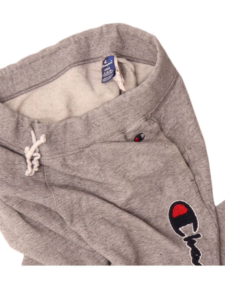 Champion Herre grafisk træningsdragt Bukser Joggers Large Grå Flecked Bomuld