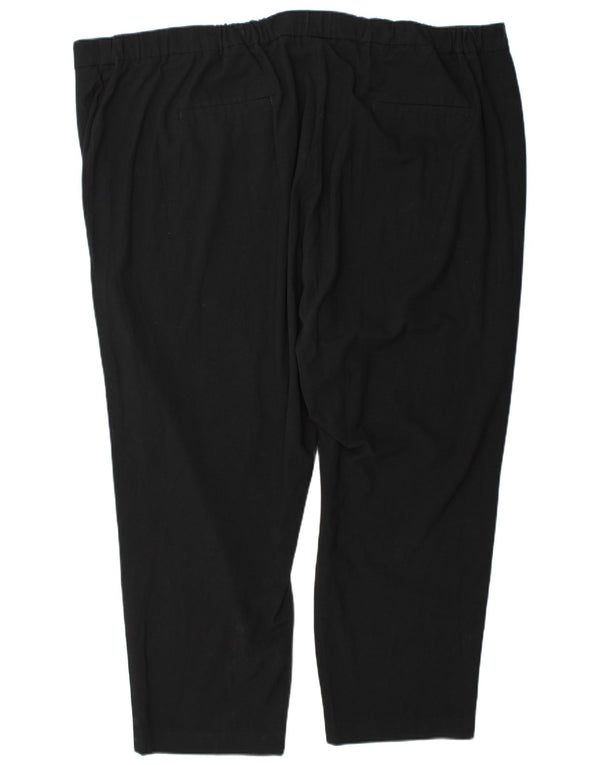 Marks & Spencer koniske chinobukser til kvinder UK 30 7XL W52 L29 Sort