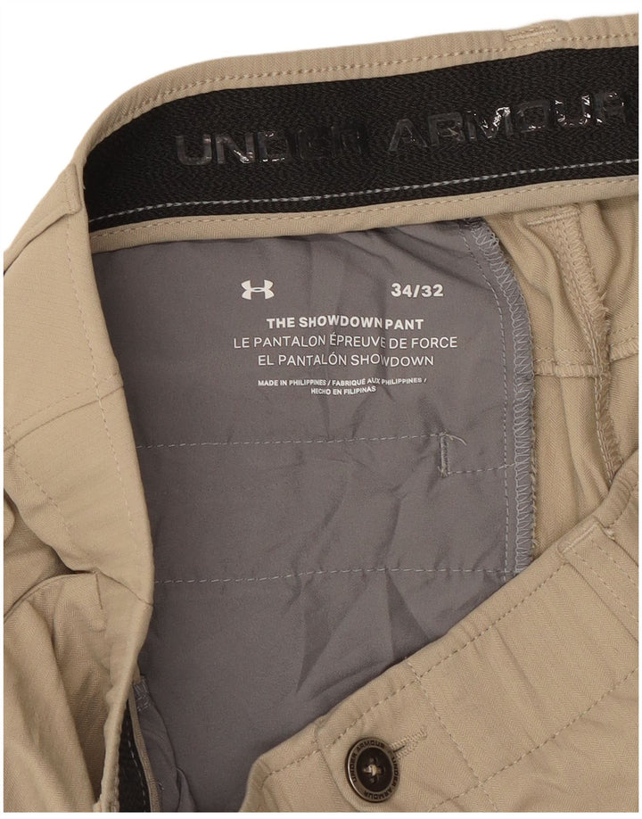 UNDER ARMOUR Straight Chino Bukser til mænd W34 L32 Beige