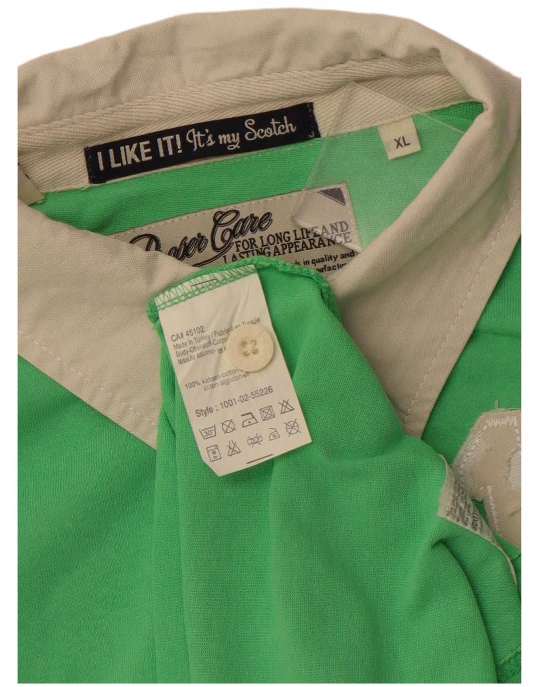 SCOTCH & SODA Grafisk Rugby Polo Shirt til mænd XL Grøn Bomuld