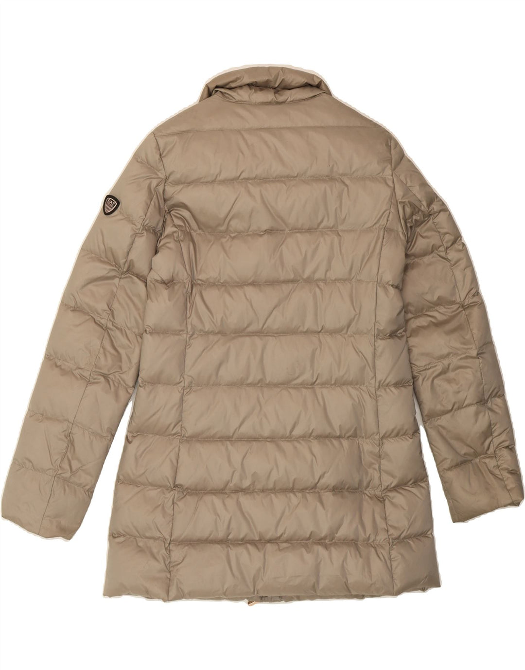 EMPORIO ARMANI Womens Padded Coat UK 10 Small Beige Polyamide Vintage Emporio Armani and Second-Hand Emporio Armani from Messina Hembry 