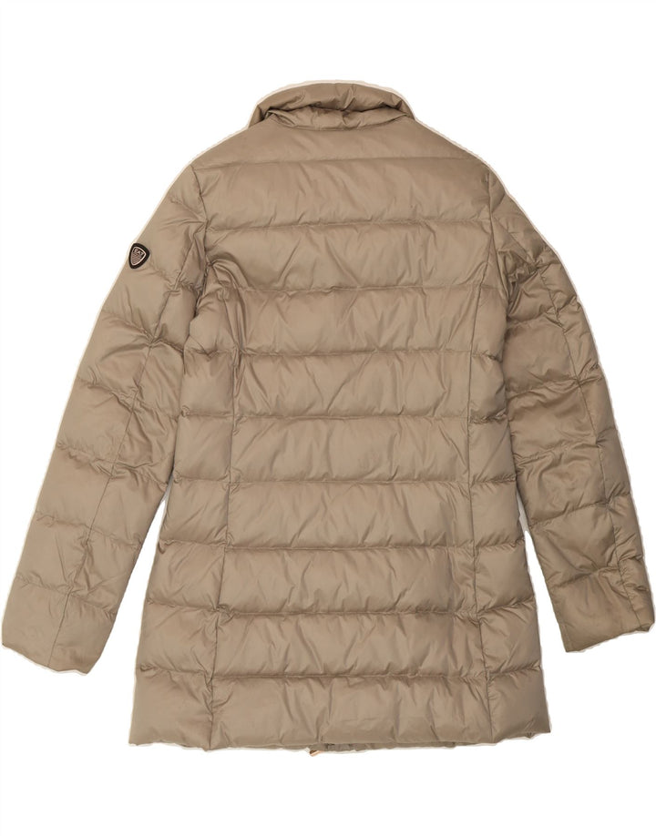 EMPORIO ARMANI Womens Padded Coat UK 10 Small Beige Polyamide Vintage Emporio Armani and Second-Hand Emporio Armani from Messina Hembry 