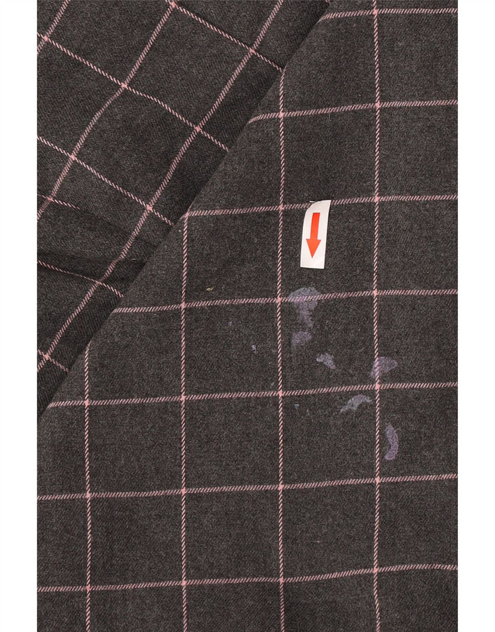 Oasis Kvinders Ærmeløs Skede Kjole UK 14 Medium Grey Ternet polyester