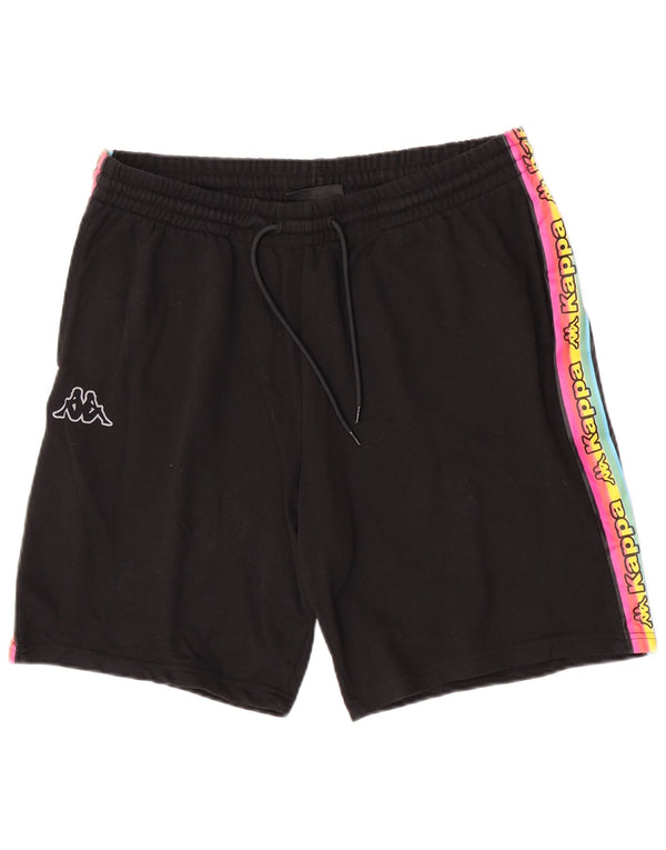 Kappa Herre grafiske sportsshorts XL Sort Colourblock