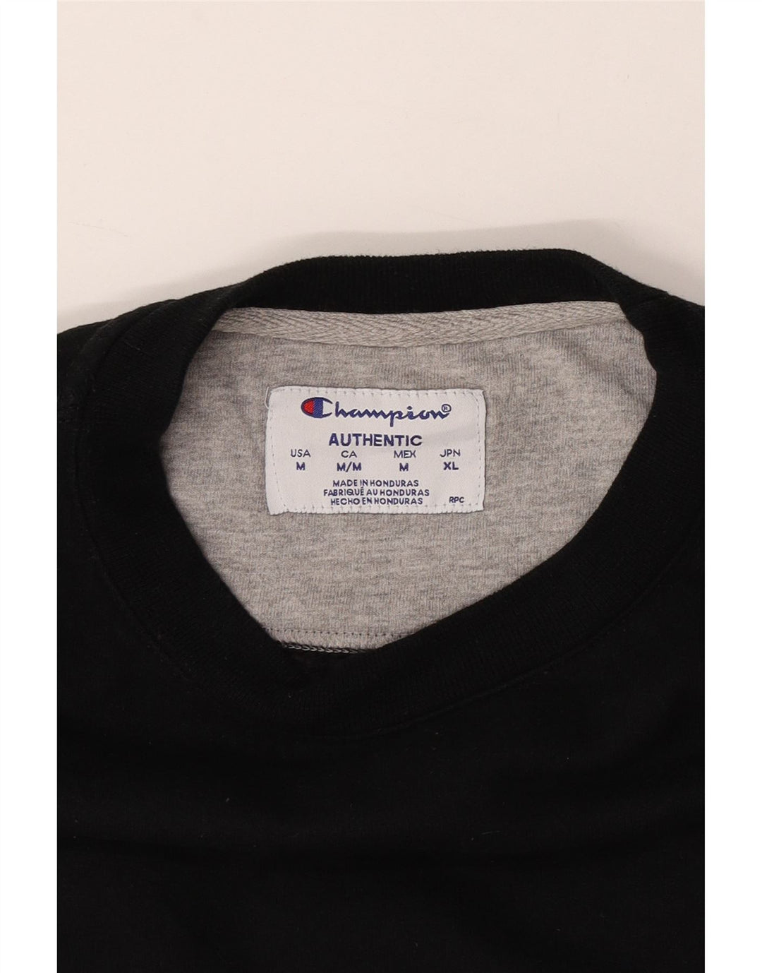 Champion Herre Sweatshirt Jumper Medium Sort