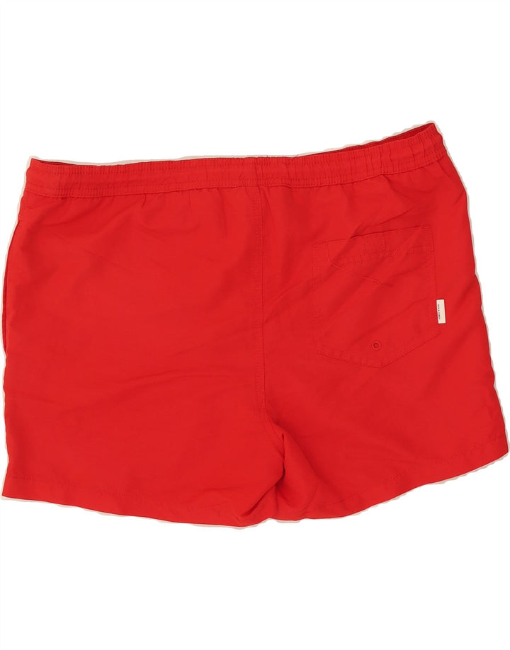JACK & JONES Mens Graphic Swimming Shorts Large  Red Vintage Jack & Jones and Second-Hand Jack & Jones from Messina Hembry 