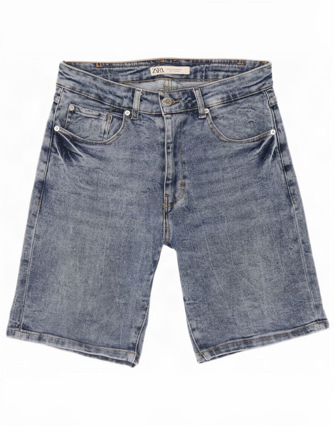Zara Herre Denim Shorts EU 38 Small W30 Blue