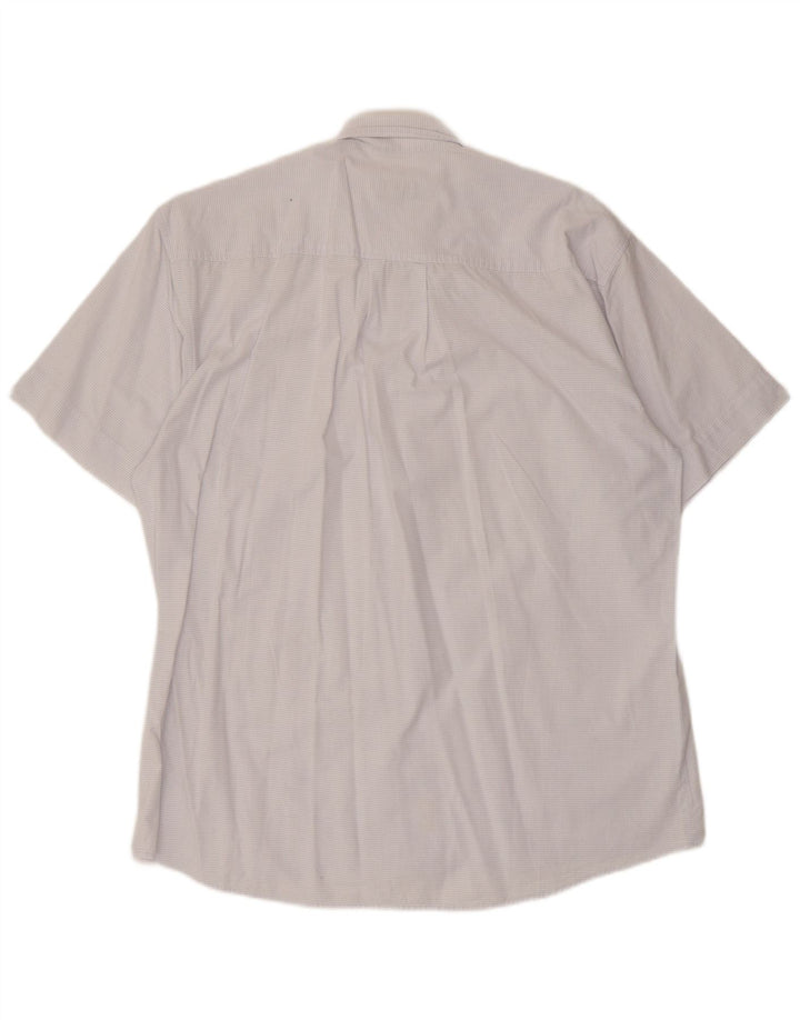 Camel Active Kortærmet Herreskjorte Medium Blue Pinstripe