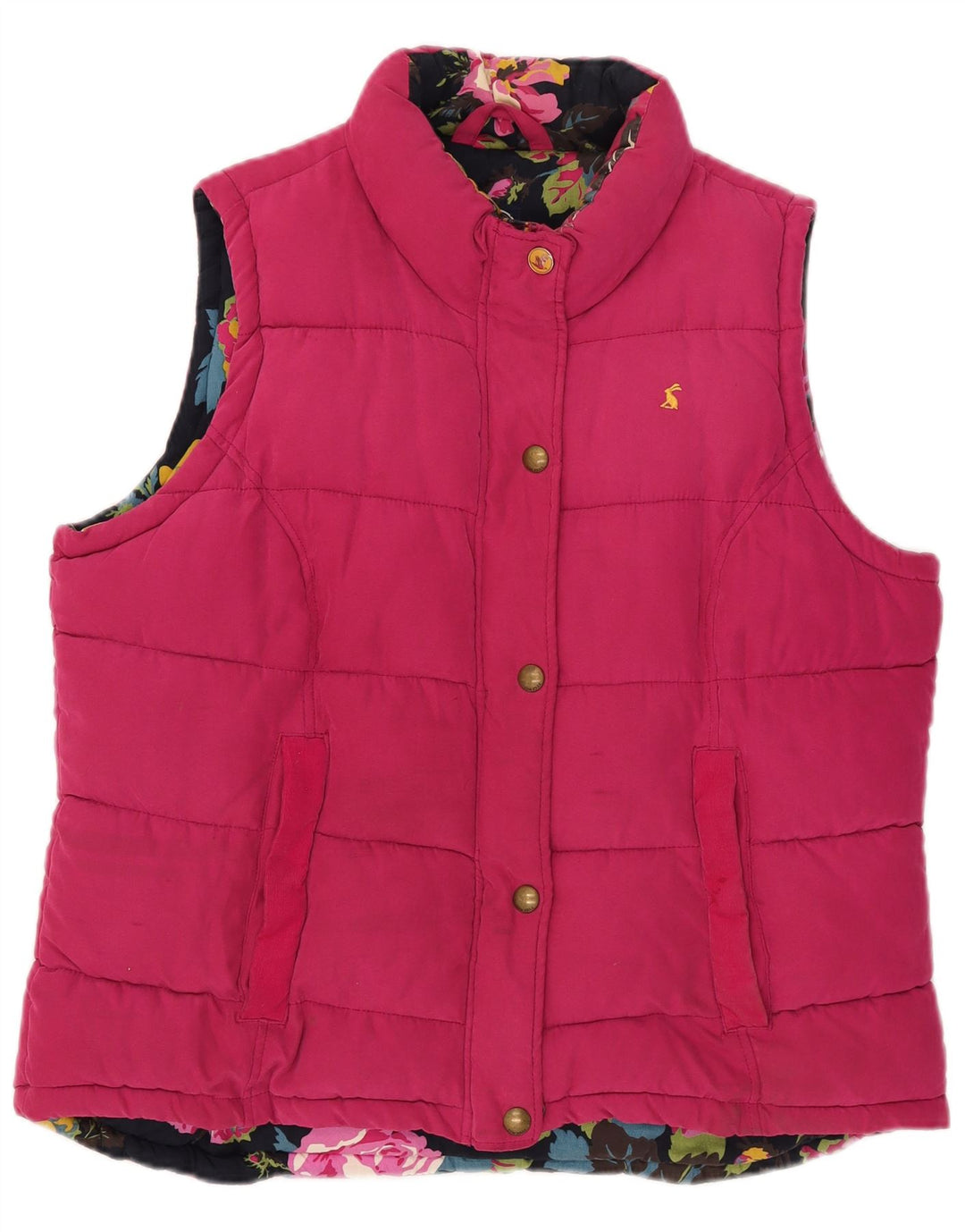 Joules Womens Polstret Gilet UK 14 Large Pink