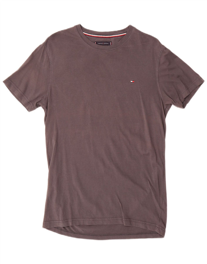 Tommy Hilfiger Herre T-Shirt Top Lille Grå Bomuld