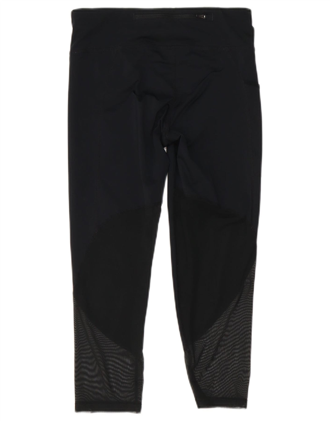 Nike Dame Dri Fit Leggings UK 8 Small Black Geometric Polyester