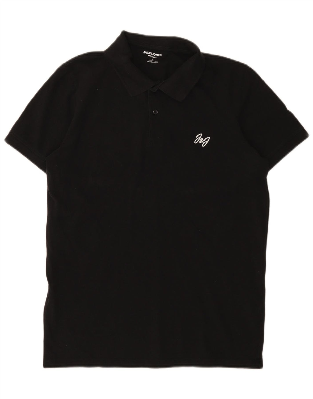 Jack & Jones herre poloskjorte stor sort bomuld