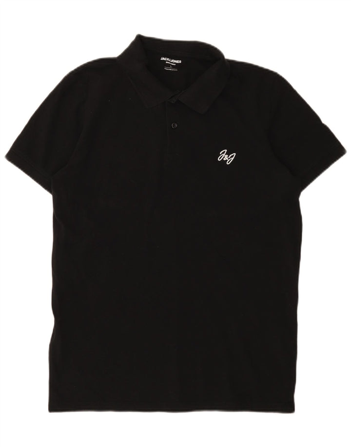 Jack & Jones herre poloskjorte stor sort bomuld