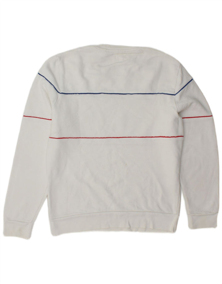 LEVI'S Mens Graphic Sweatshirt Jumper Small White Cotton