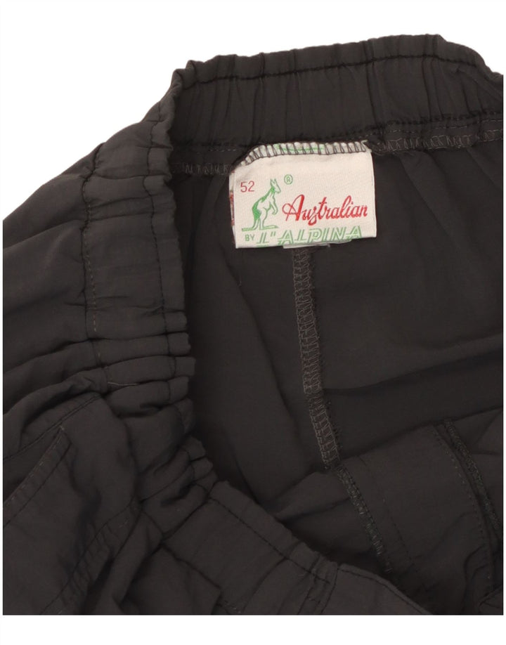 AUSTRALIAN L'ALPINA Herre Pegged Chino Shorts IT 52 Large W34 Grå