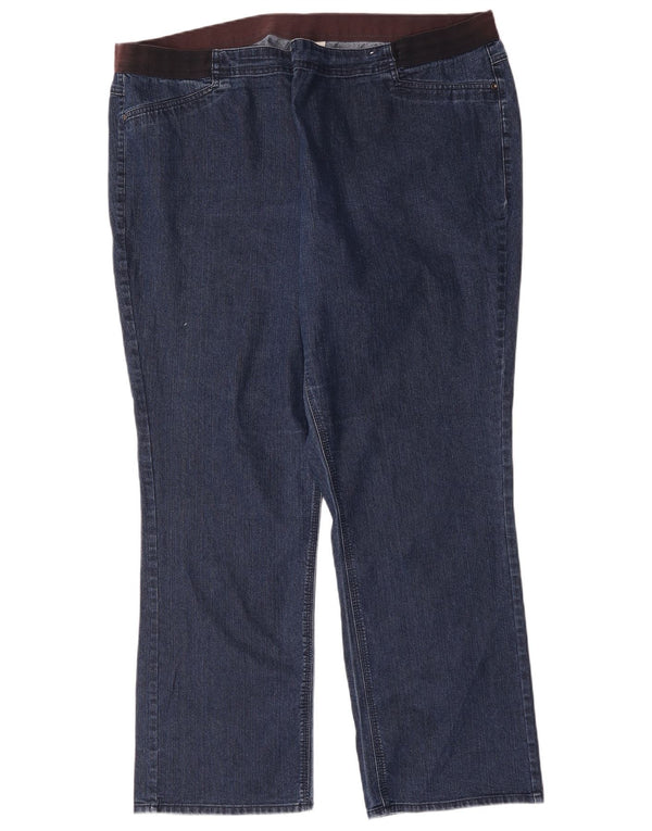 Autograf Dame Straight Jeans UK 24 4XL W48 L32 Blå Bomuld